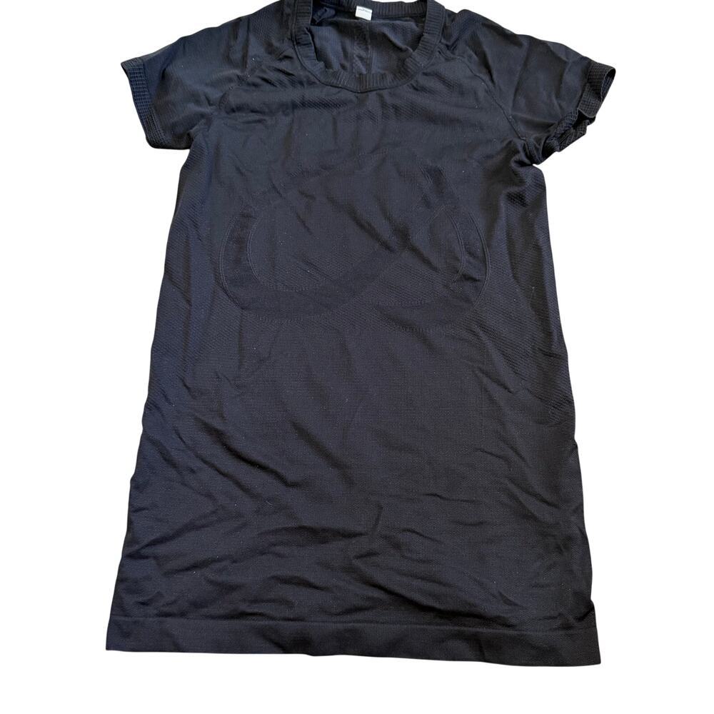 CRZ yoga top XS black activewear short sleeve fitted